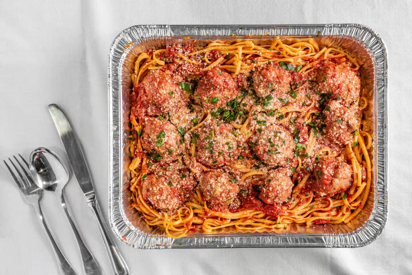 Spaghetti Marinara With Meatballs